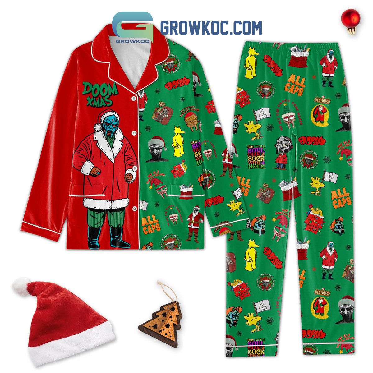 Doom X Mas All Caps Pajamas Set2B1 AMUFt