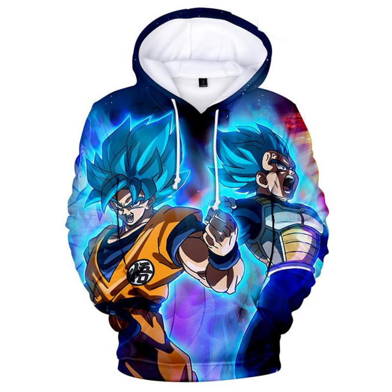 Dragon Ball Anime Series Super Saiyan Goku All Over Print Hoodie 3D 0