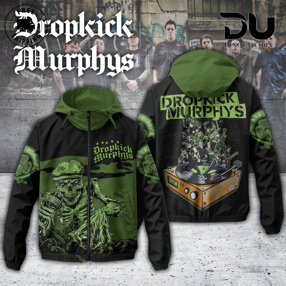 Dropkick Murphys Band Limited Edition Windbreaker Jacket 1