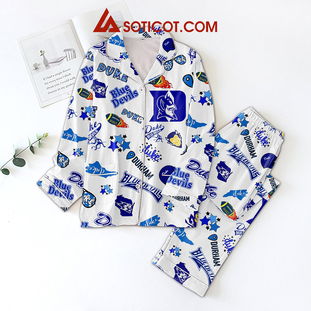 Duke Blue Devils Durham Pajamas Set2B1 ABPbb