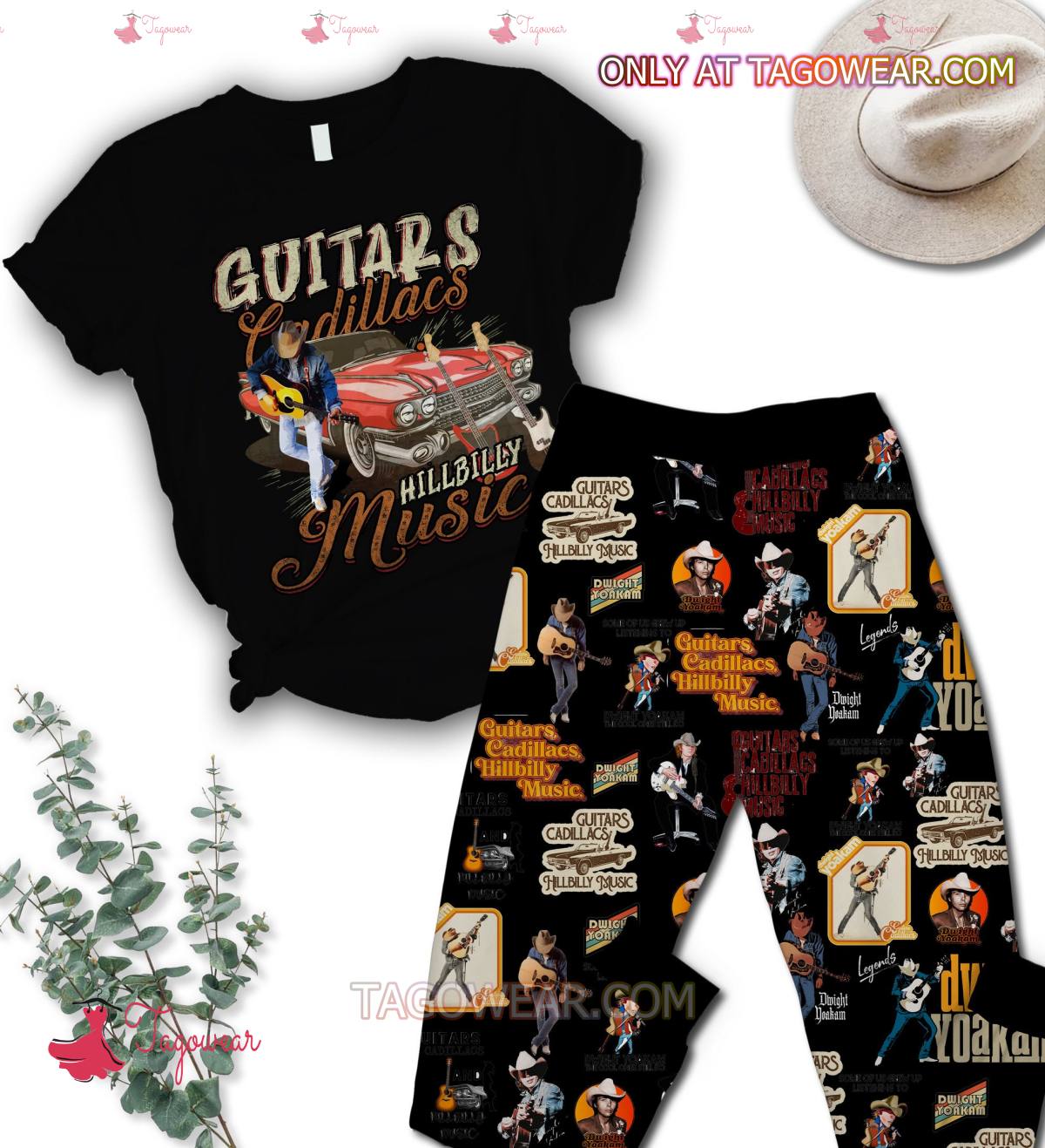 Dwight Yoakam Guitars Cadillacs Hillbilly Music Pajamas Set