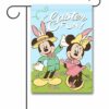 Easter Bunny Mickey Mouse and Minnie Mouse Garden Disney Flag