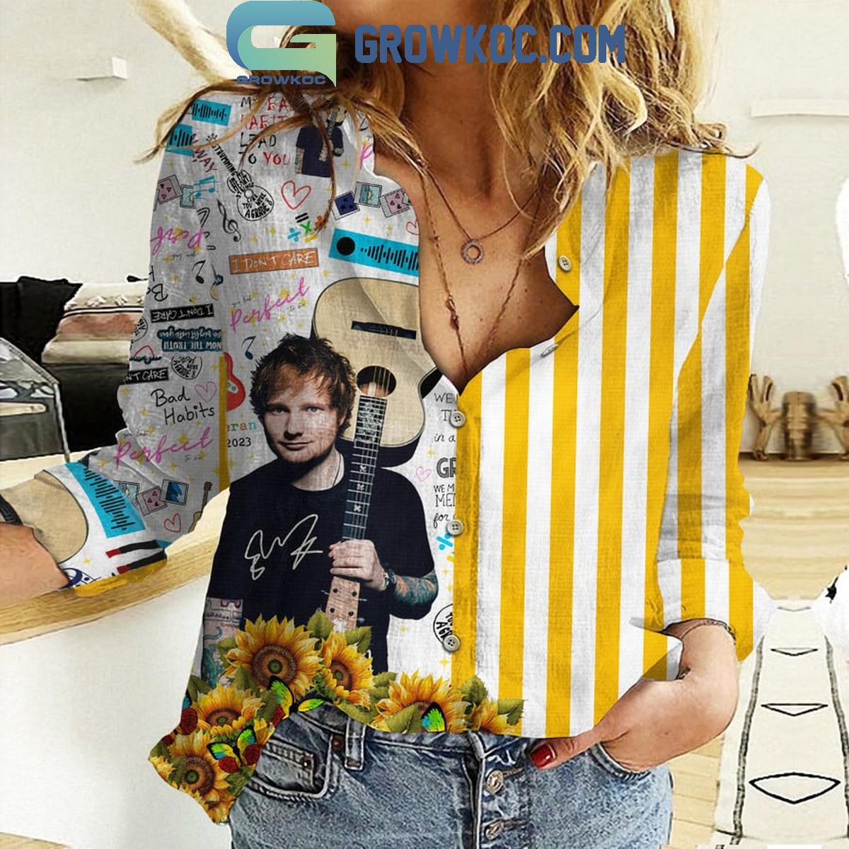 Ed Sheeran I DonE28099t Care Summer Casual Shirts 1 6miZ5