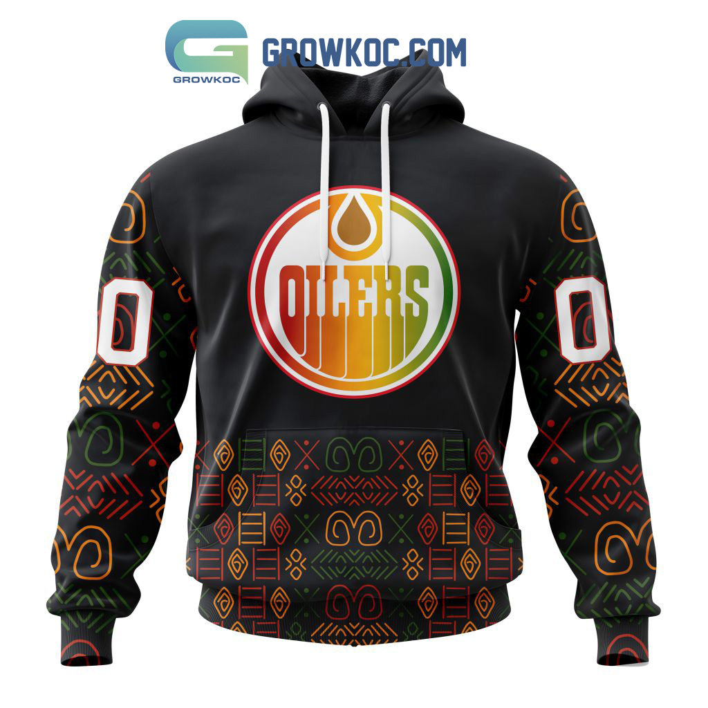 Edmonton Oilers Black History Month Personalized Hoodie Shirts2B1 yUgRg