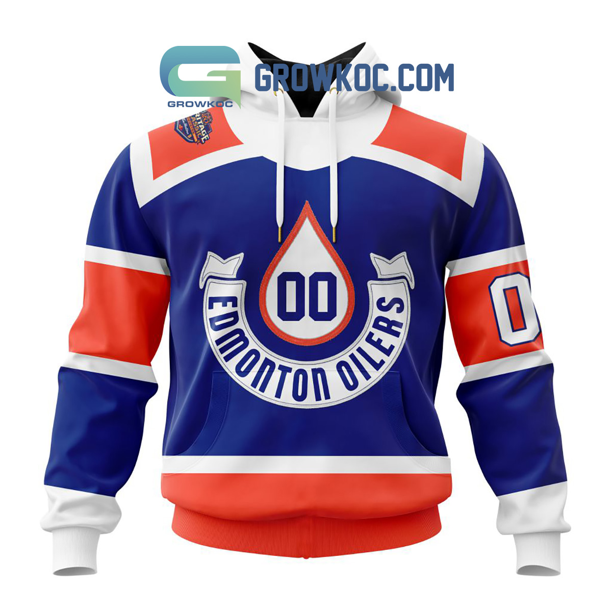 Edmonton Oilers Fanatics Branded Royal 2023 Personalized Hoodie Shirts2B1 eTmO1