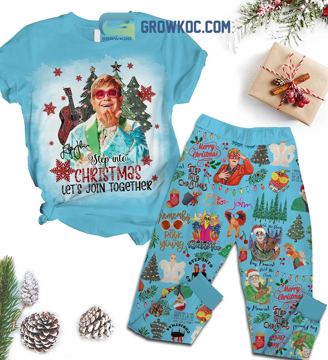 Elton John Remember When Rock Was Young Pajamas Set2B1 qSV8j