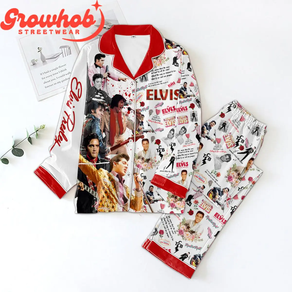 Elvis Presley Best Of All Time Polyester Pajamas Set 37f220 0