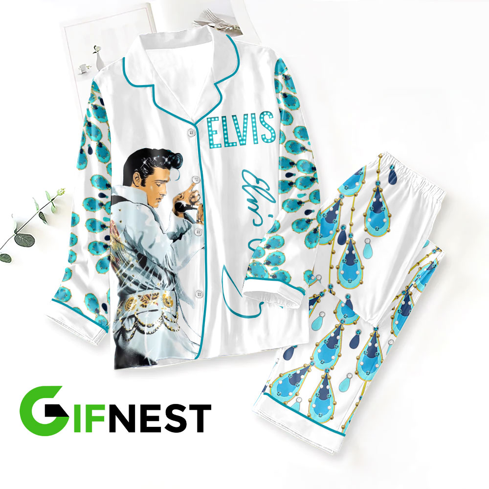 Elvis Presley Button Down Pajamas Set VANDH2666