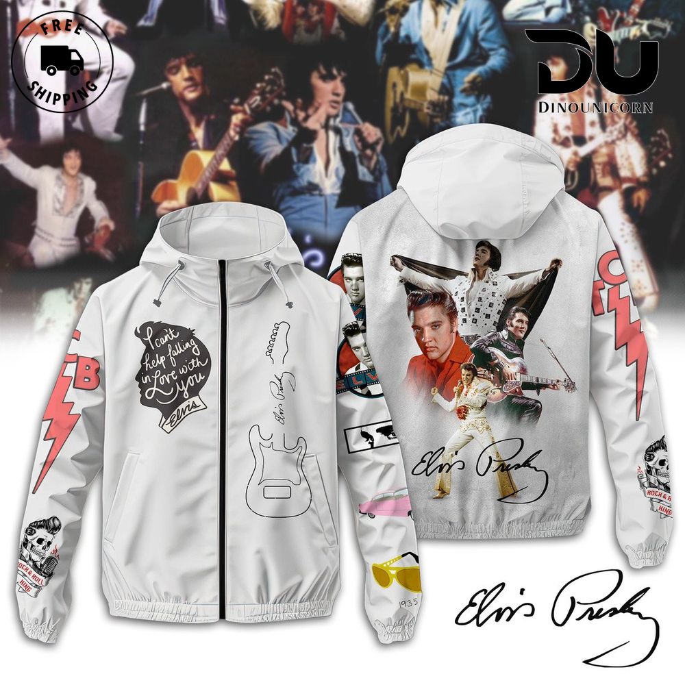 Elvis Presley CanT Help Falling In Love Windbreaker Outdoor Jacket 1