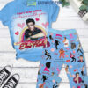 Elvis Presley Falling In Love Valentine Blue Fleece Pajamas Set2B1 COJhk