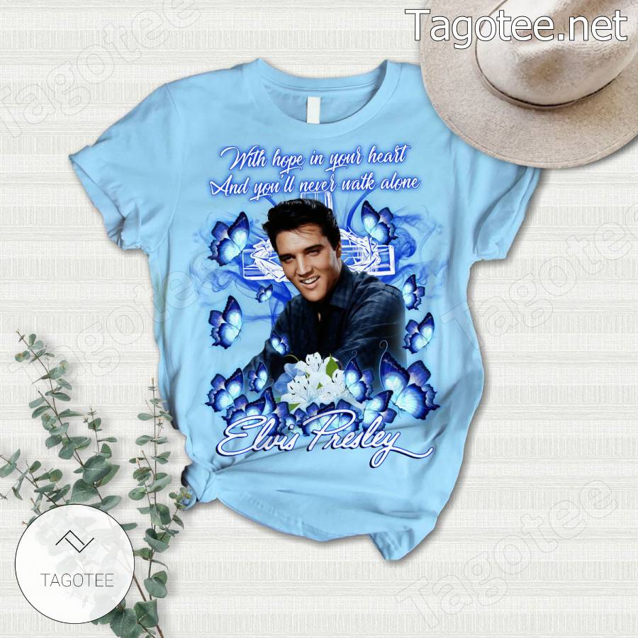 Elvis Presley With Hope In Your Heart And Youll Never Walk Alone Pajamas Set