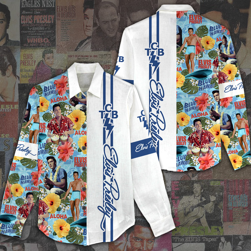 Elvis Presley linen shirt HUANNM4341 EP1 Linh