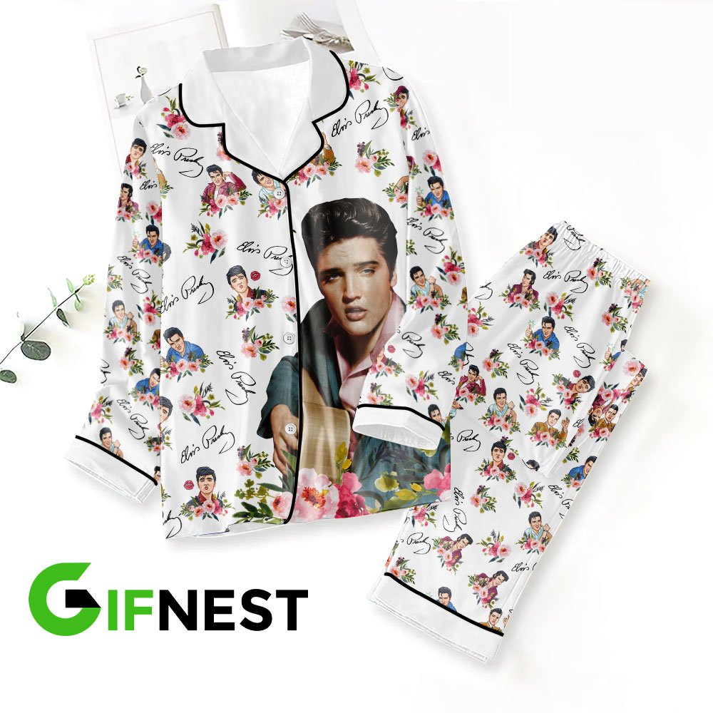 Elvis Button Down Pajamas VANDH2650 Hanh 2