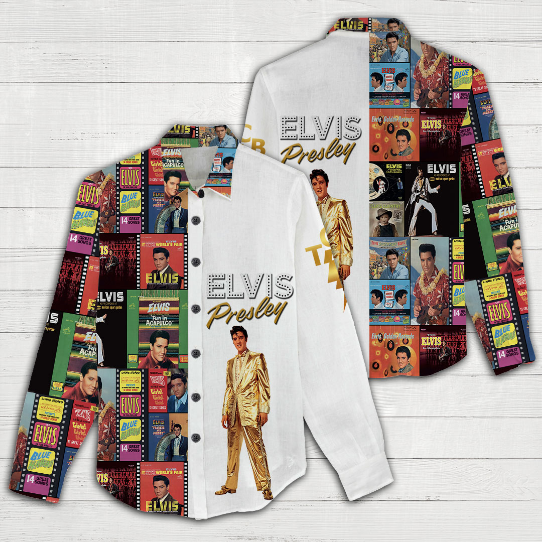 Elvis Presley Linen Shirts HOATT2907 Hanh 3