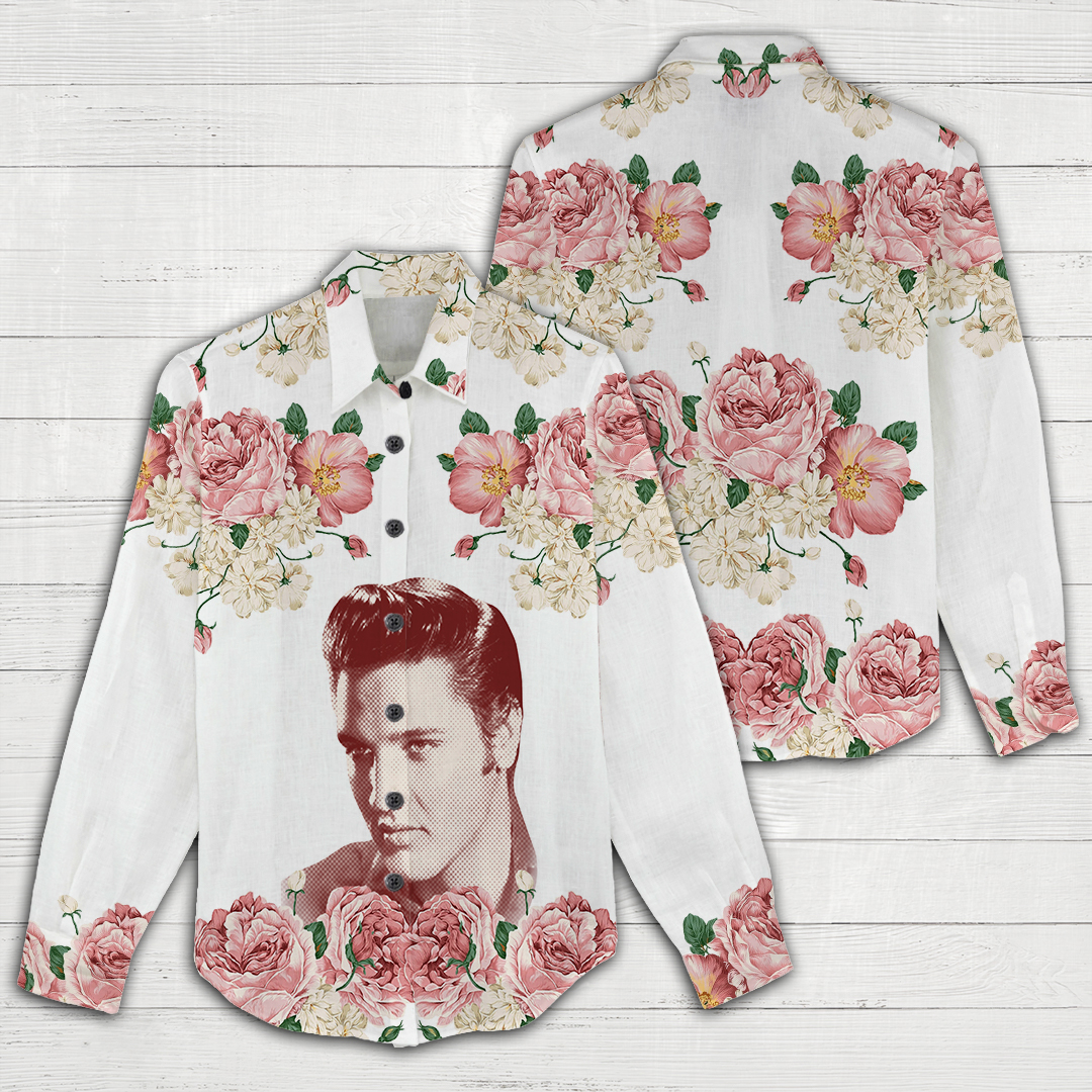 Elvis Presley Linen shirt ANHNV904 mockup 2