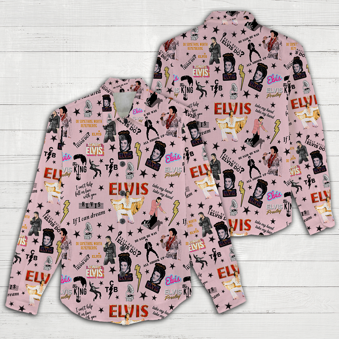 Elvis Presley Linen shirt ANHNV909 mockup 2