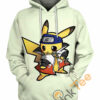 Exclusive Naruto Pikachu Hoodie All Over Print 3D 0