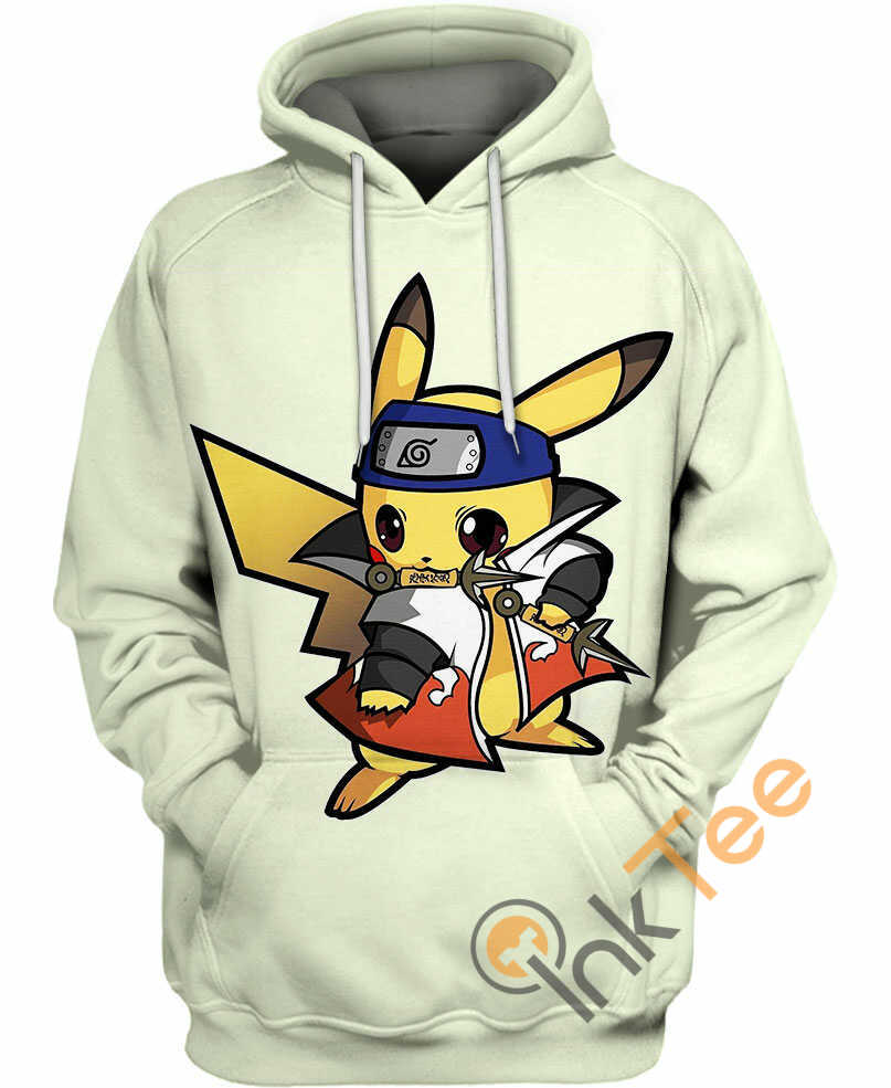 Exclusive Naruto Pikachu Hoodie All Over Print 3D 0