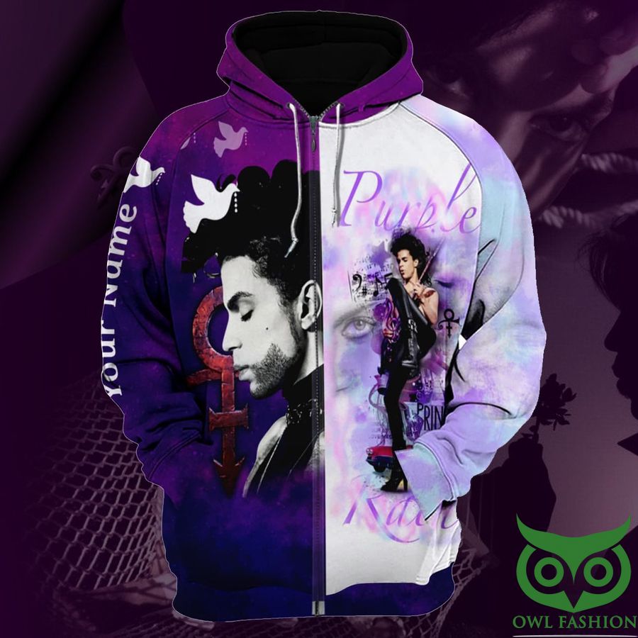 EyZdjLAD 25 Personalized The Artist Purple Prince Image 3D Hoodie