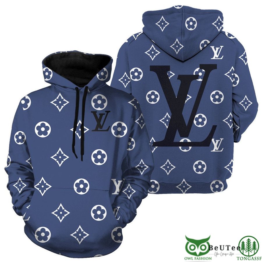 F2B9C3Yp 23 Luxury LV Monogram Jeans Color 3D Hoodie