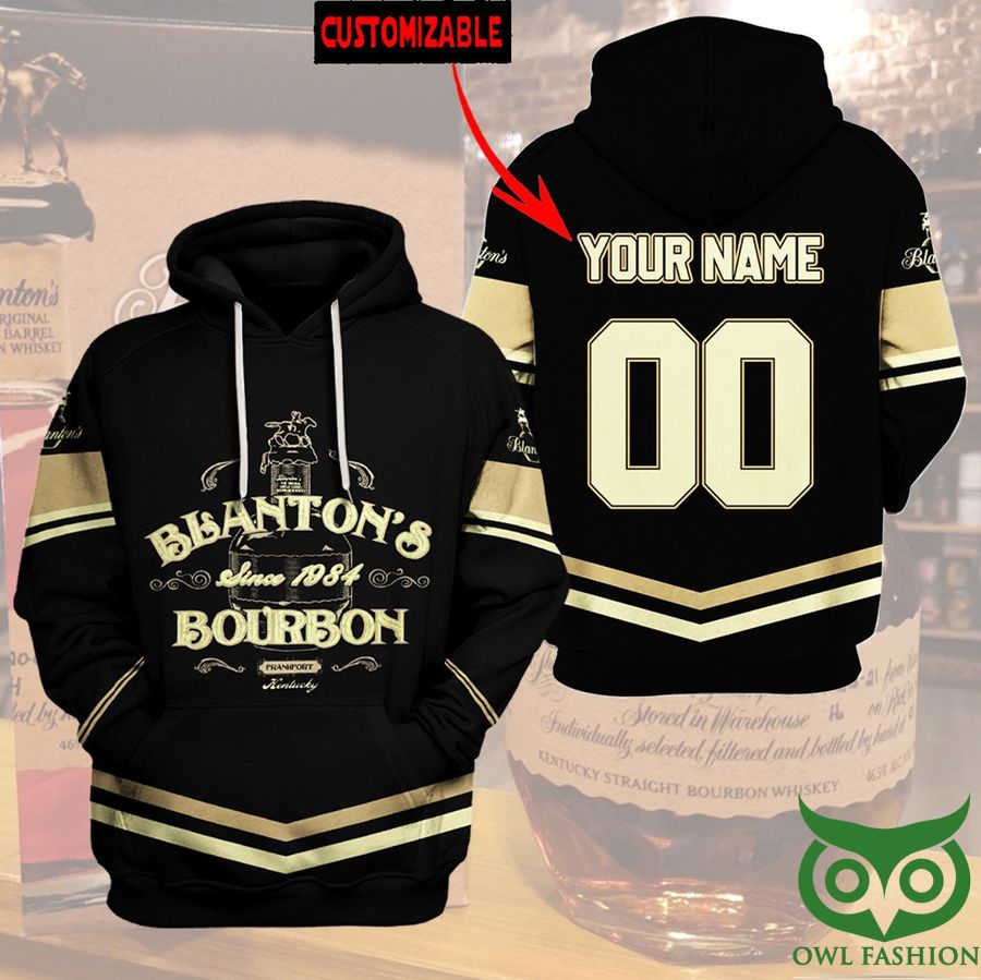 FEaP69uE 17 Custom Name Number Blantons Bourbon Whiskey Hoodie