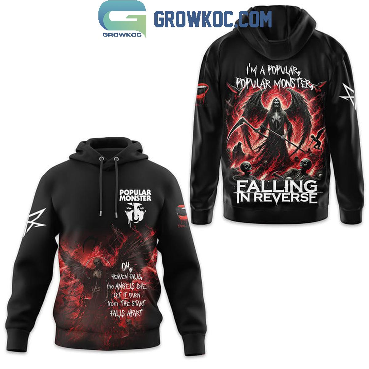 Falling In Reverse Popular Monster Oh Heaven Falls The Angels Die Hoodie T Shirt 1 Ex8pE