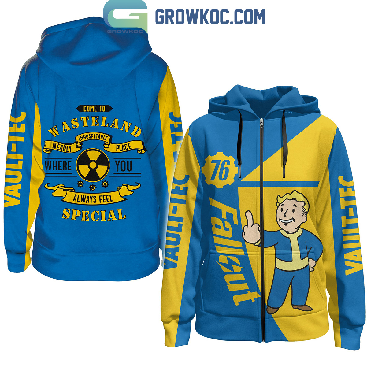 Fallout Vault Boy Come To Wasteland Where You Always Feel Special Hoodie Shirts2B1 vVYz3