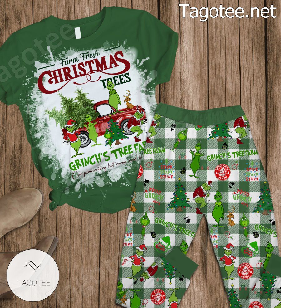 Farm Fresh Christmas Trees Grinchs Tree Farm Pajamas Set