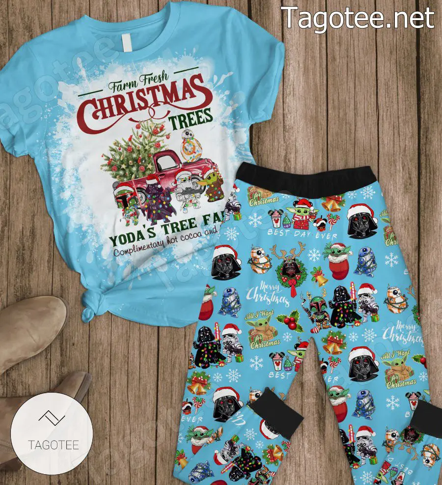 Farm Fresh Christmas Trees Yodas Tree Farm Pajamas Set