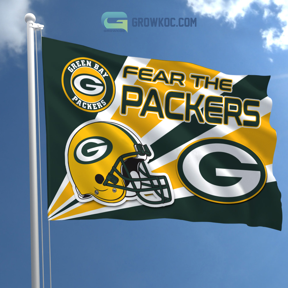 Fear The Green Bay Packers NFL House Garden Flag2B1 c6uG3