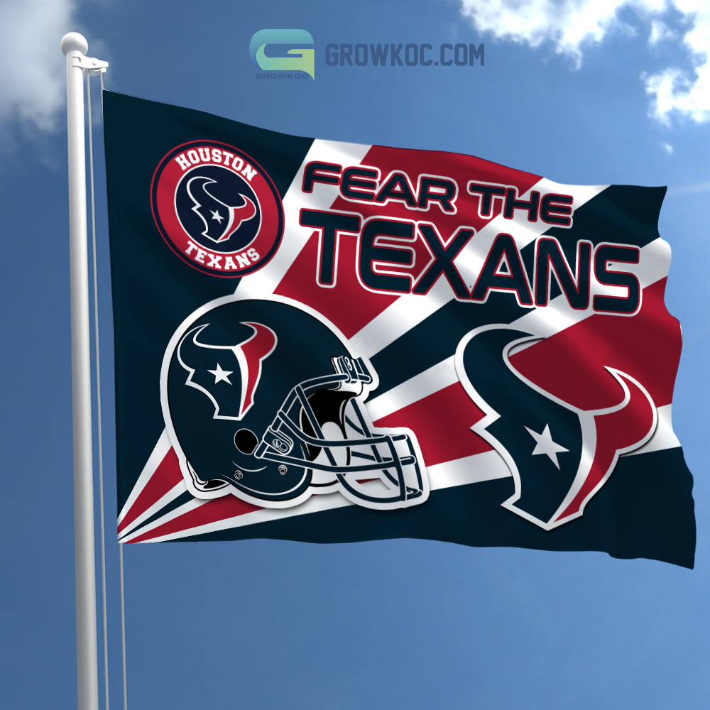 Fear The Houston Texans NFL House Garden Flag2B1 WjXDe