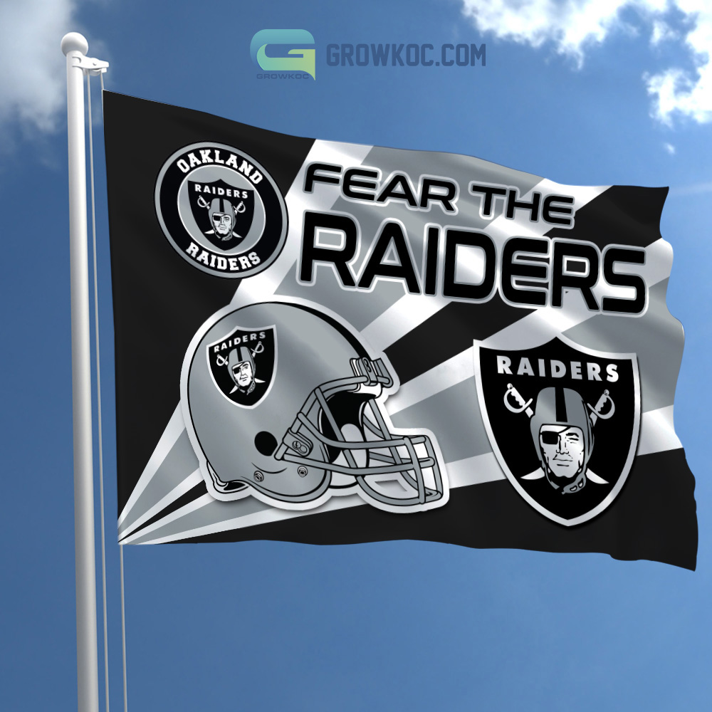 Fear The Las Vegas Raiders NFL House Garden Flag2B1 tEBgB