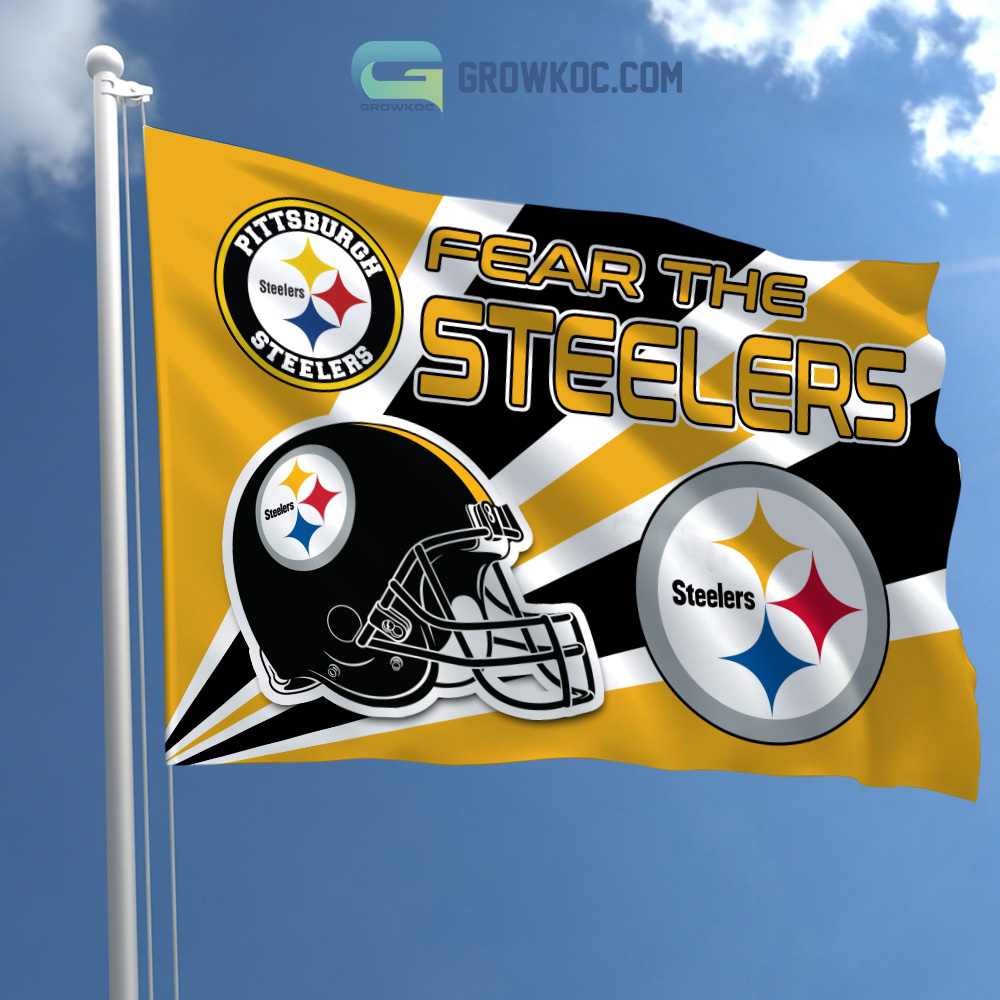 Fear The Pittsburgh Steelers NFL House Garden Flag2B1 EKJjJ