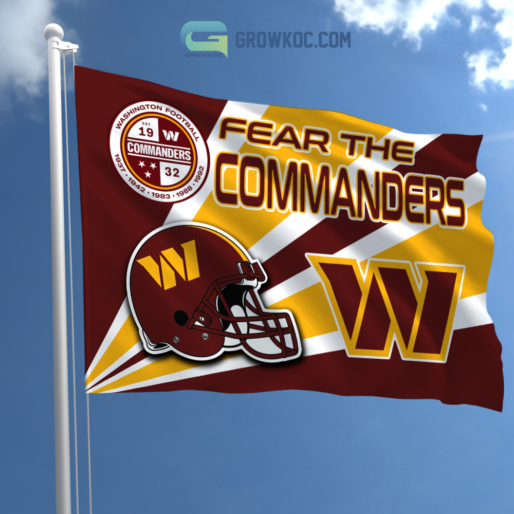 Fear The Washington Commanders NFL House Garden Flag2B1 JxojL