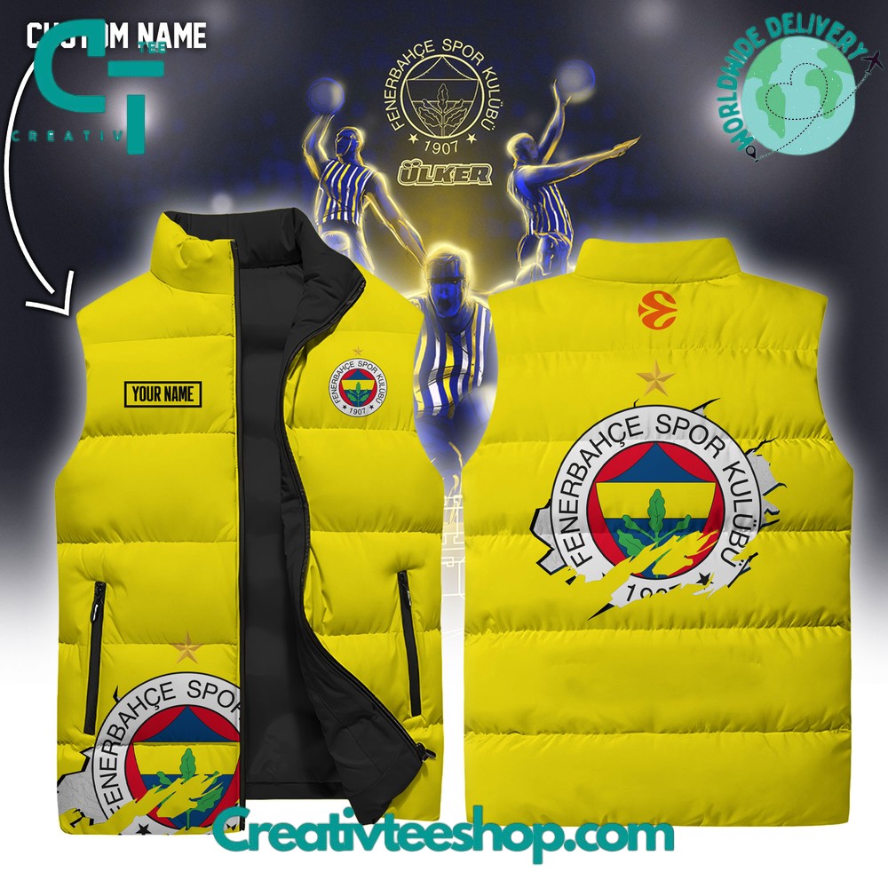 Fenerbahce Sleeveless Puffer Down Jacket 1