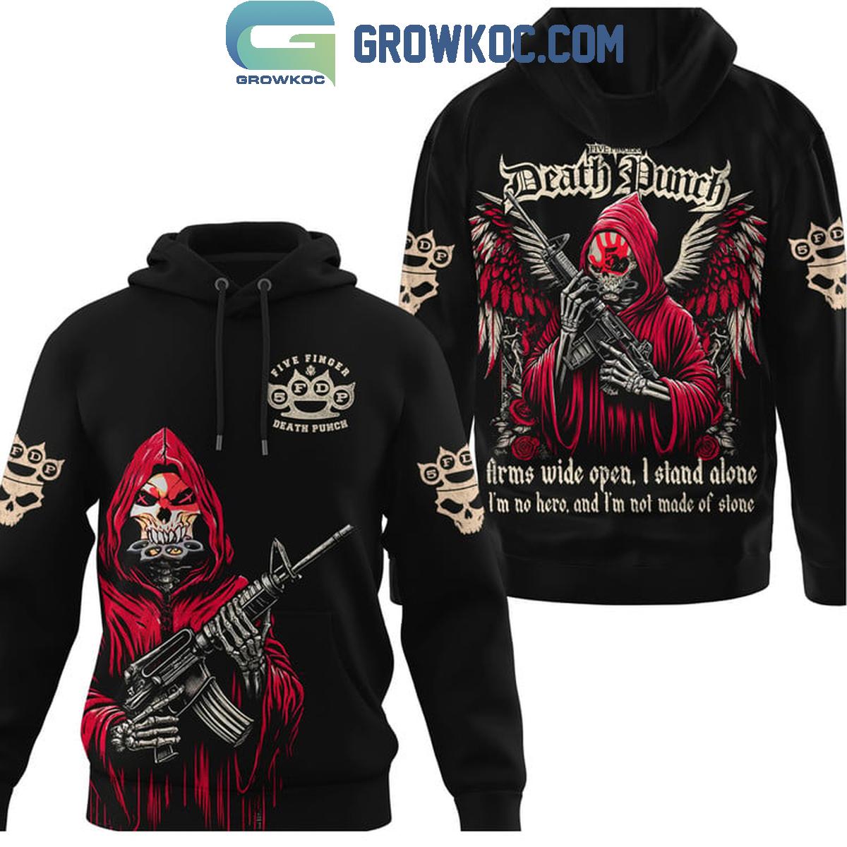 Five Finger Death Punch Arms Wide Open I Stand Alone Hoodie Shirts 1 WcVTx