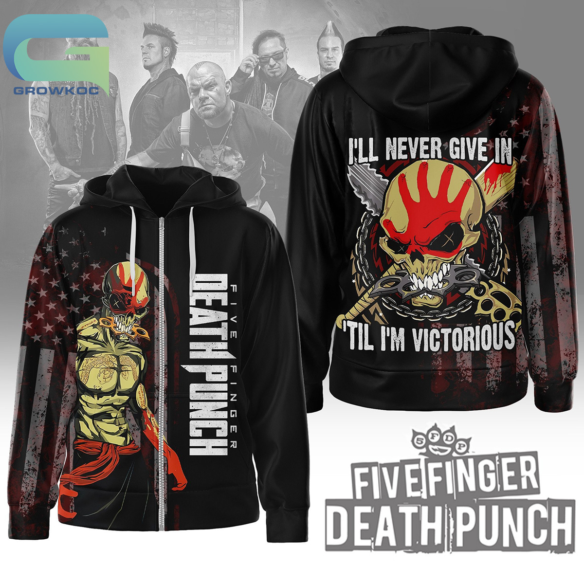 Five Finger Death Punch Ill Never Give In Til Tm Victorious Hoodie Shirts2B1 ZjDYv