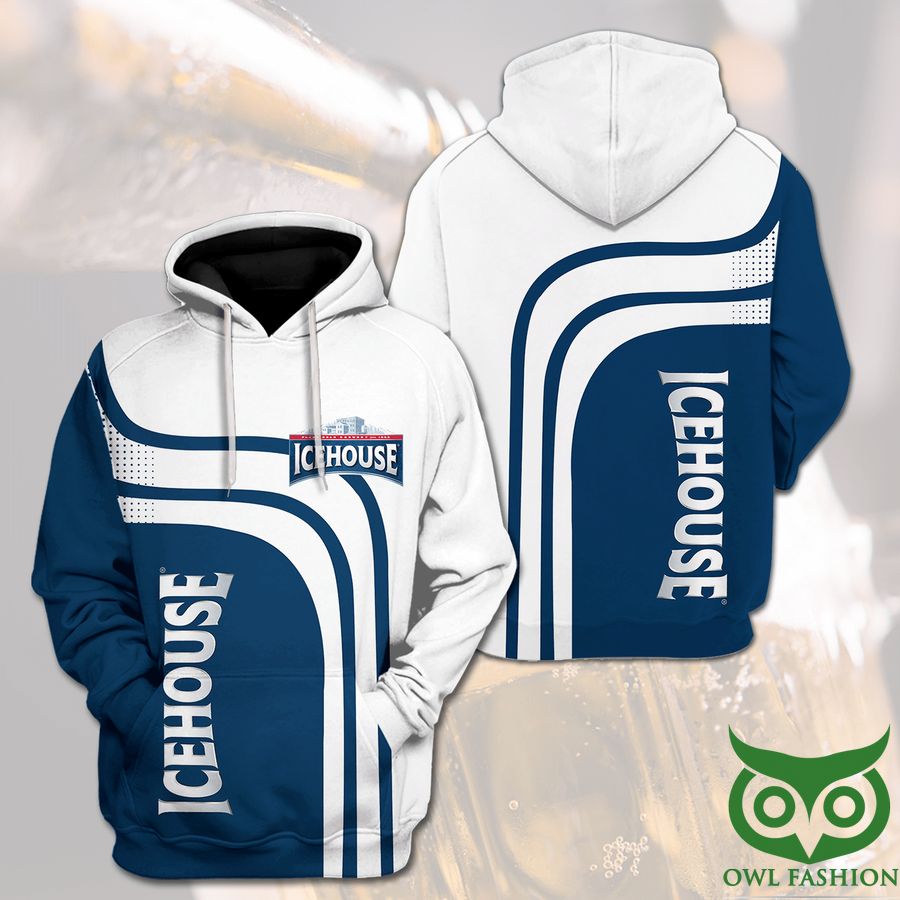 Fk4WRvfT 16 Icehouse Beer Logo White and Dark Blue 3D Hoodie