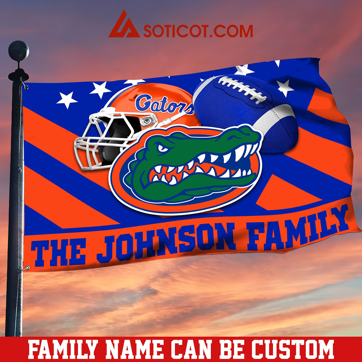 Florida Gators Family Name Personalized House Garden Flags2B1 j81qD