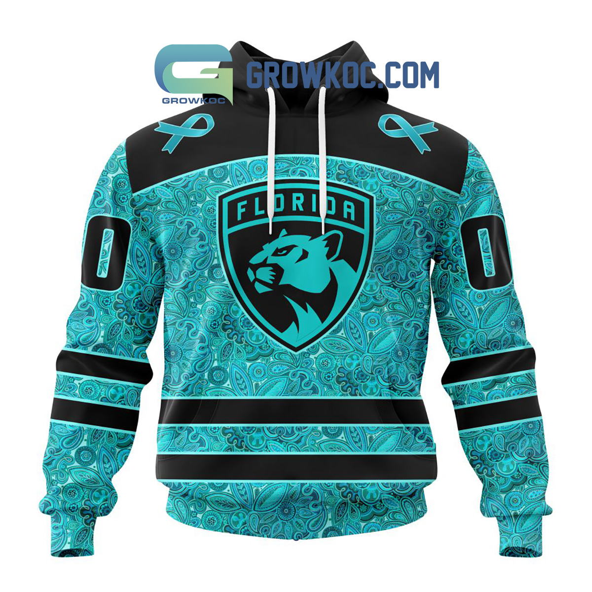 Florida Panthers Fight Ovarian Cancer Personalized Hoodie Shirts2B1 0Wbyc