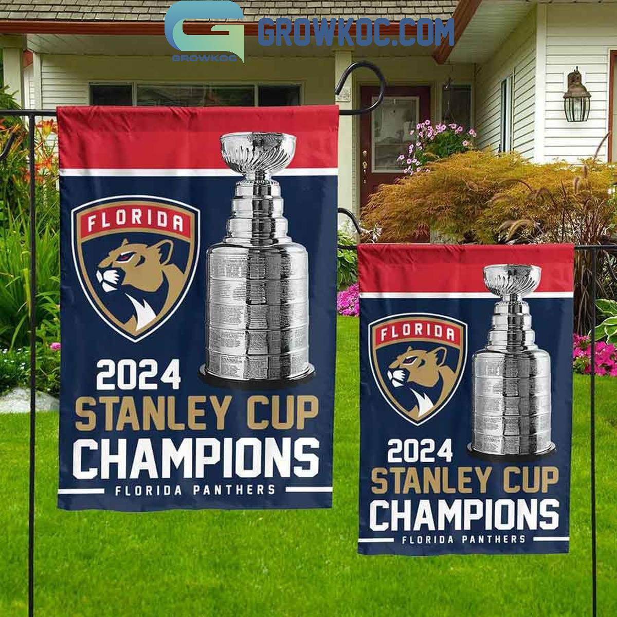 Florida Panthers Stanley Cup 2024 Champions Fan House Garden Flag 1 C6aKj