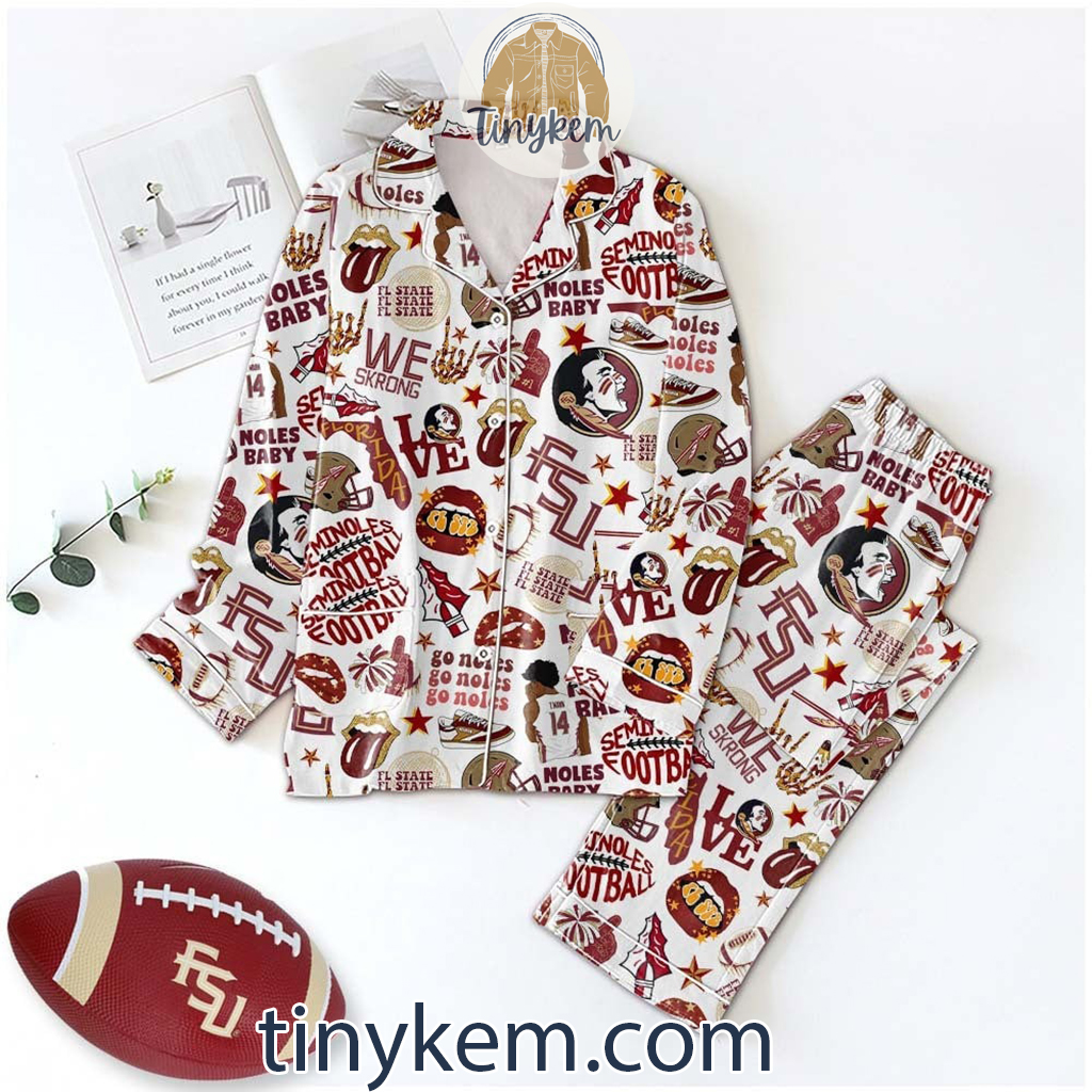 Florida State Seminoles football Go Noles Pajamas Set2B1 SrgIu