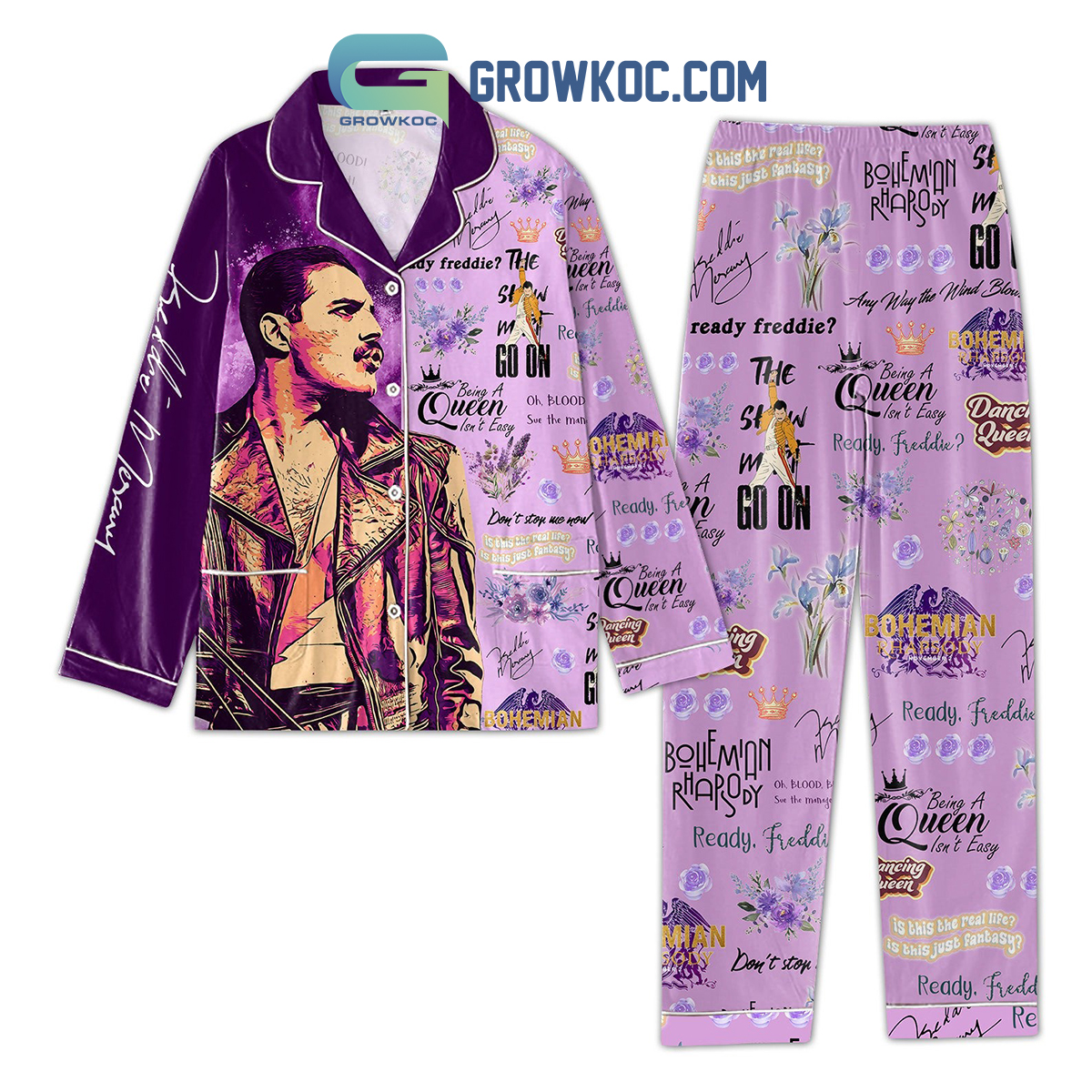 Freddie Mercury Being A Queen Isnt Easy Pajamas Set2B1 d9o3H