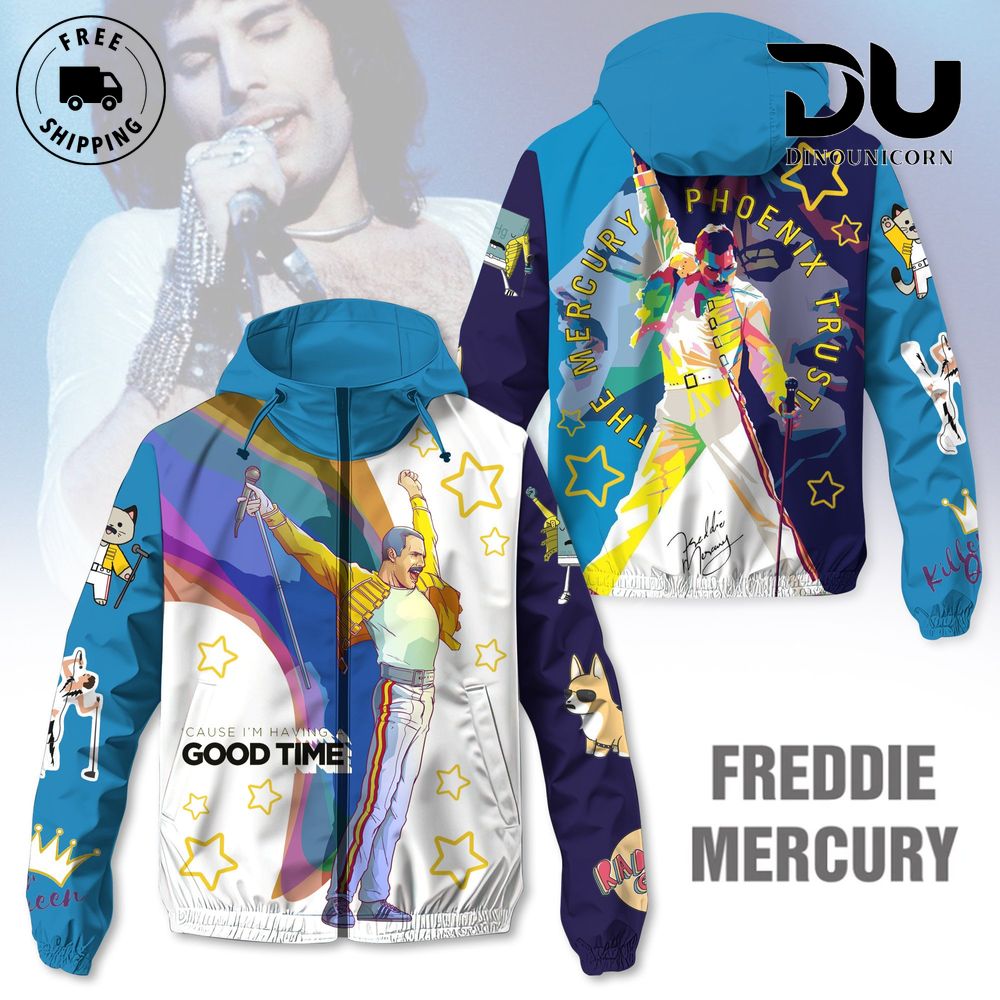 Freddie Mercury The Mercury Phoenix Trust Windbreaker Outdoor Jacket 3