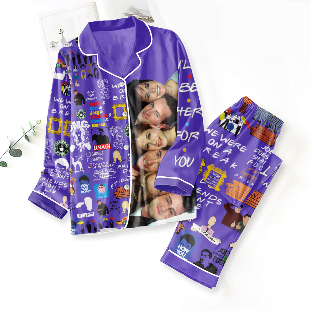 Friends Button Down Pajamas MAITM5221