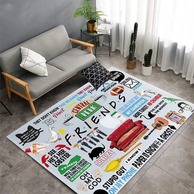 FriendsTVCarpetLivingRoomBedroomSofaRugDoorMat 9