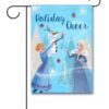 Frozen Christmas Garden Disney Flag