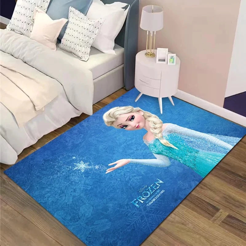 FrozenAnnaElsaPrincessCarpetLivingRoomBedroomSofaMatDoorRugs 2