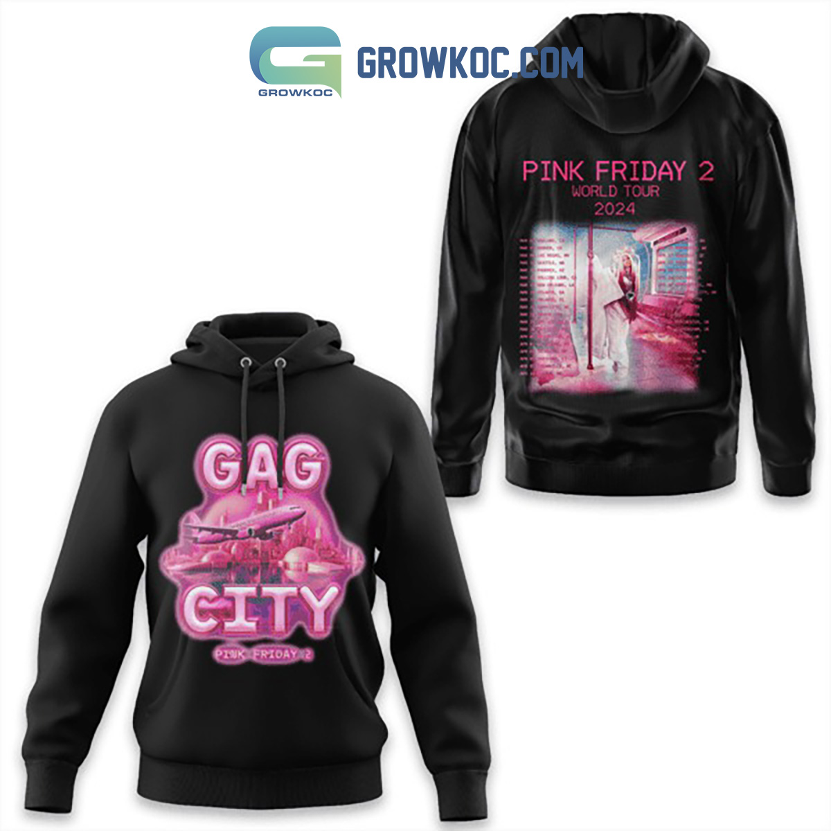 Gag City Nicki Minaj Pink Friday 2 Tour Hoodie Shirts Black Version2B1 msDeT