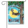 Gary Patterson Cat Hanging from Birdhouse Spring Garden Flag